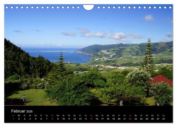 Produktbild: Azoren - bezaubernde Inselwelt. Eindr&uuml;cke auf Sao Miguel (Wandkalender 2026 DIN A4 quer), CALVENDO Monatskalender