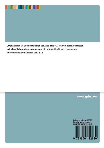 Produktbild: Der philosophische Begriff der Staatsb&uuml;rgerschaft in seiner theoretischen Entwicklung und dessen praktischer Umsetzung am Beispiel der Unionsb&uuml;rgersch