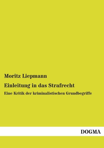 Produktbild: Einleitung in das Strafrecht