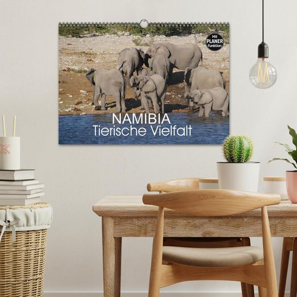 Produktbild: Namibia - Tierische Vielfalt (Planer) (Wandkalender 2026 DIN A3 quer), CALVENDO Monatskalender