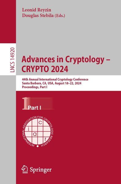 Produktbild: Advances in Cryptology - CRYPTO 2024