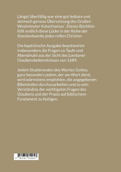 Produktbild: Der Gro&szlig;e 1689 Katechismus