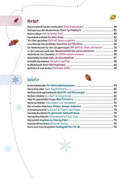 Produktbild: Das Krippen-Jahreszeitenbuch: Kreativ mit allen Sinnen