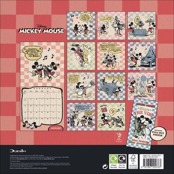 Produktbild: Mickey Classic Broschurkalender 2027