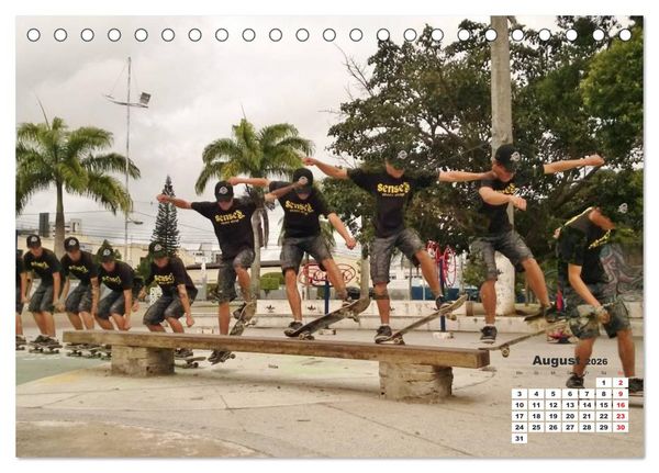 Produktbild: Skater. Skateboarding-Impressionen (Tischkalender 2026 DIN A5 quer), CALVENDO Monatskalender