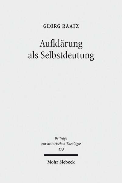 Produktbild: Aufkl&auml;rung als Selbstdeutung