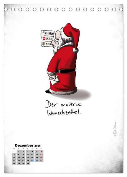 Produktbild: Carlo B&uuml;chner ALLE JAHRE BILDER! (Tischkalender 2026 DIN A5 hoch), CALVENDO Monatskalender