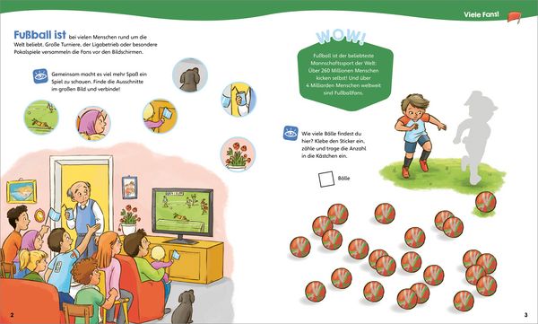 Produktbild: WAS IST WAS Junior Mitmach-Heft Fu&szlig;ball