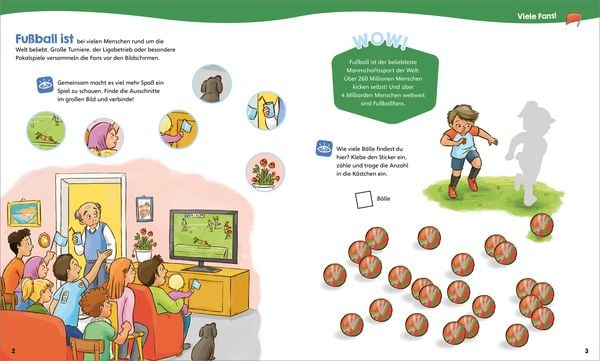 Produktbild: WAS IST WAS Junior Mitmach-Heft Fu&szlig;ball
