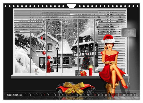 Produktbild: Rot wie die Liebe by Mausopardia (Wandkalender 2026 DIN A4 quer), CALVENDO Monatskalender