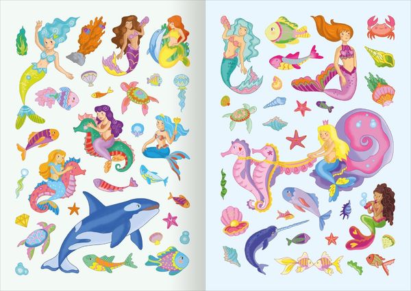 Produktbild: MINI-Stickerheft &ndash; Meerjungfrauen