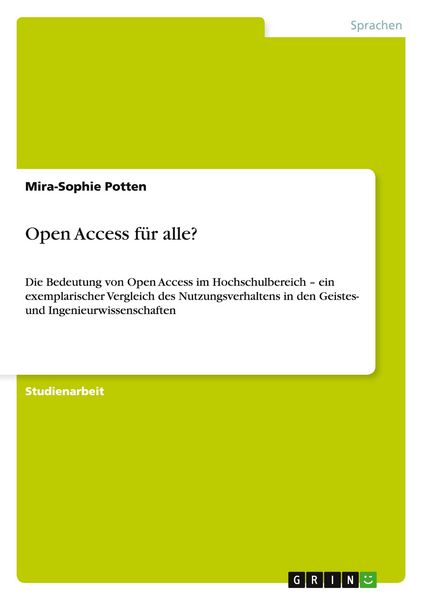 Produktbild: Open Access f&uuml;r alle?