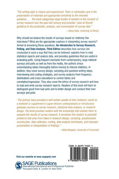 Produktbild: An Introduction to Survey Research, Polling, and Data Analysis