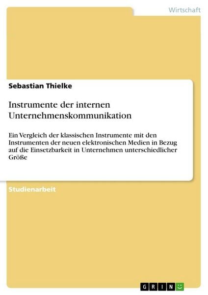 Produktbild: Instrumente der internen Unternehmenskommunikation