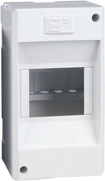 Produktbild: Eaton 177068 MINI-4 Verteilerschrank Aufputz Anzahl Teilungen = 4 Anzahl Reihen = 1 Inhalt 1 St.