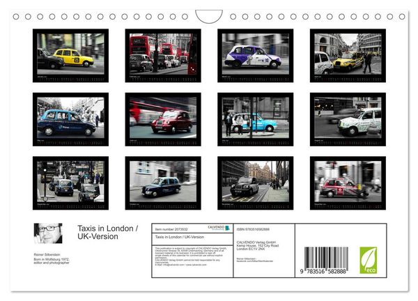 Produktbild: Taxis in London / UK-Version (Wall Calendar 2026 DIN A4 landscape), CALVENDO 12 Month Wall Calendar