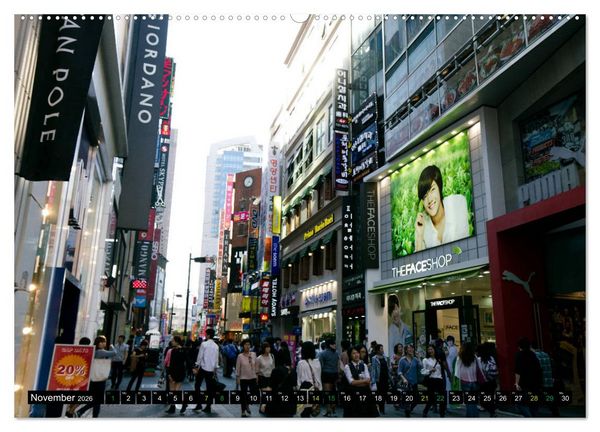 Produktbild: Seoul - Metropole zwischen Tradition und Moderne (hochwertiger Premium Wandkalender 2026 DIN A2 quer), Kunstdruck in Hochglanz
