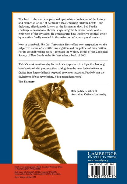 Produktbild: The Last Tasmanian Tiger