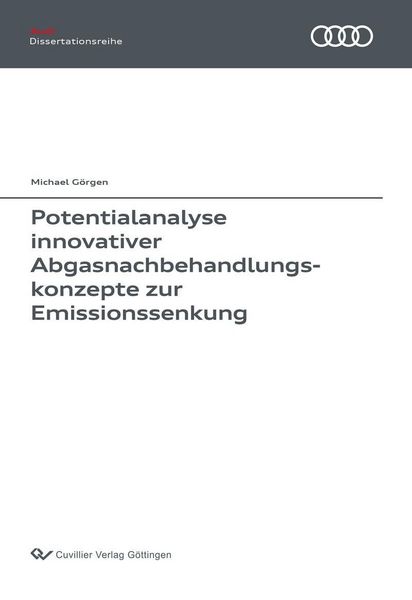 Produktbild: Potentialanalyse innovativer Abgasnachbehandlungskonzepte zur Emissionssenkung
