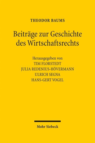 Produktbild: Beitr&auml;ge zur Geschichte des Wirtschaftsrechts