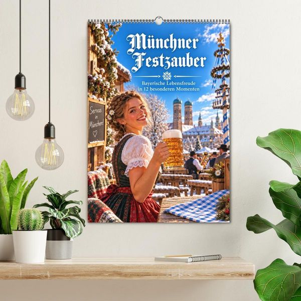 Produktbild: M&uuml;nchner Festzauber - Bayerische Lebensfreude in 12 besonderen Momenten (Wandkalender 2027 DIN A2 hoch), CALVENDO Monatskalender
