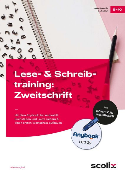 Lese- & Schreibtraining: Zweitschrift - Anybook, Set von Milena Angioni, Scolix in der AAP Lehrerwelt GmbH, 978-3-403-10841-2