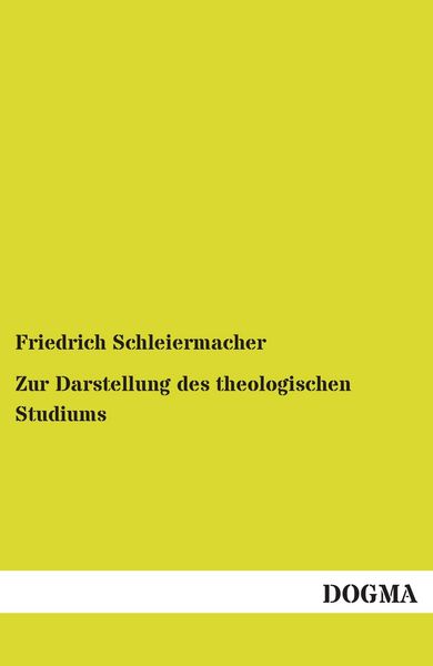 Produktbild: Zur Darstellung des theologischen Studiums