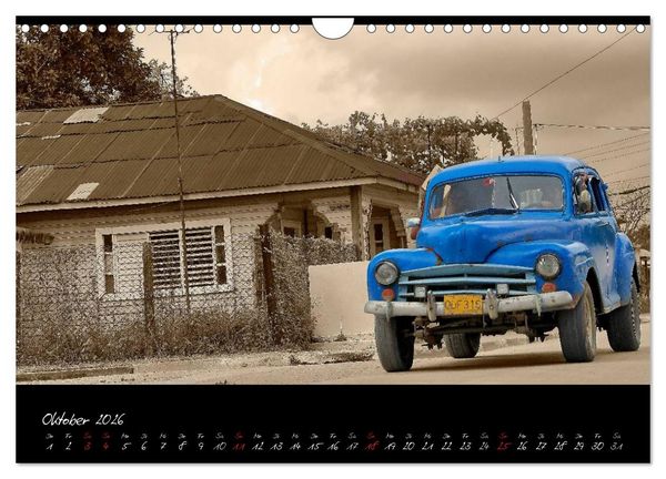 Produktbild: Kuba und die Oldtimer (Wandkalender 2026 DIN A4 quer), CALVENDO Monatskalender