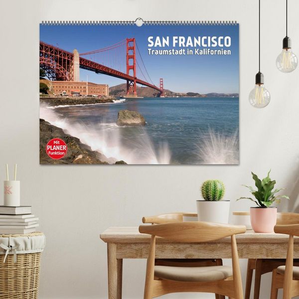 Produktbild: SAN FRANCISCO Traumstadt in Kalifornien (Wandkalender 2026 DIN A2 quer), CALVENDO Monatskalender