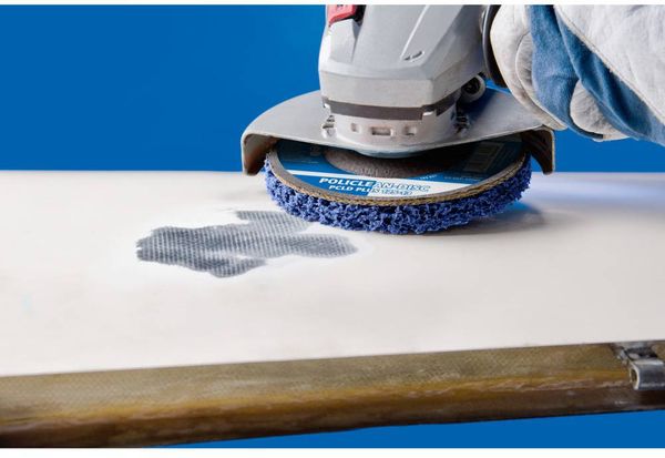 Produktbild: PFERD TOOLS 44698004 POLICLEAN PLUS PCLD Reinigungsvlies &Oslash; 125 x 13 m Bohrung &Oslash; 22.3 mm f&uuml;r grobe Reinigungsarbeiten 125 mm 1 St.