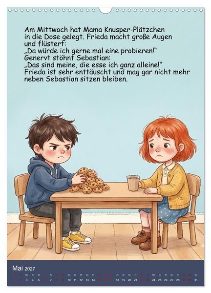 Produktbild: Sebastian - der nicht teilen wollte (Wandkalender 2027 DIN A3 hoch), CALVENDO Monatskalender