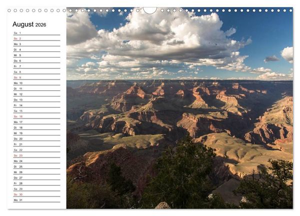 Produktbild: Faszination Grand Canyon (Wandkalender 2026 DIN A3 quer), CALVENDO Monatskalender