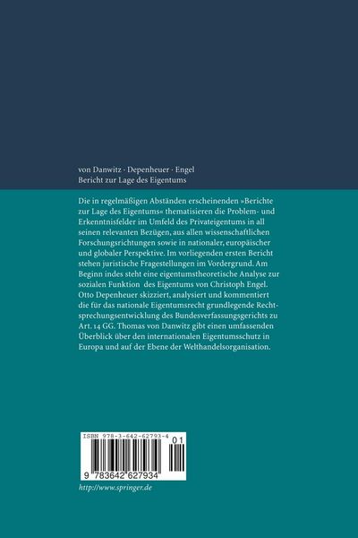 Produktbild: Bericht zur Lage des Eigentums