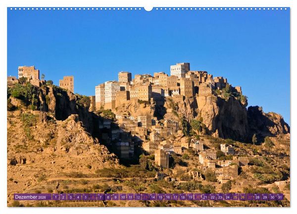 Produktbild: Die Baukunst des Jemen (Wandkalender 2026 DIN A2 quer), CALVENDO Monatskalender