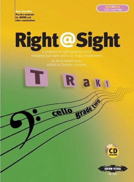 Produktbild: Right@Sight for Cello, Grade 2 (includes duet parts and a CD of accompaniments)