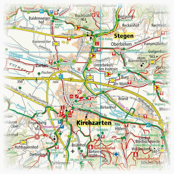 Produktbild: Freiburg und Umgebung mit Kaiserstuhl 1:50 000