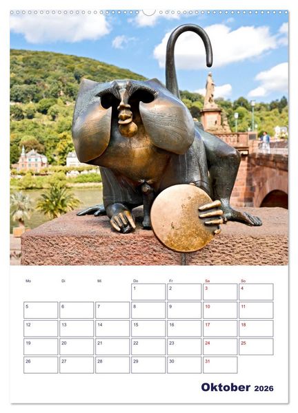 Produktbild: Heidelberg - Historische Altstadt (hochwertiger Premium Wandkalender 2026 DIN A2 hoch), Kunstdruck in Hochglanz