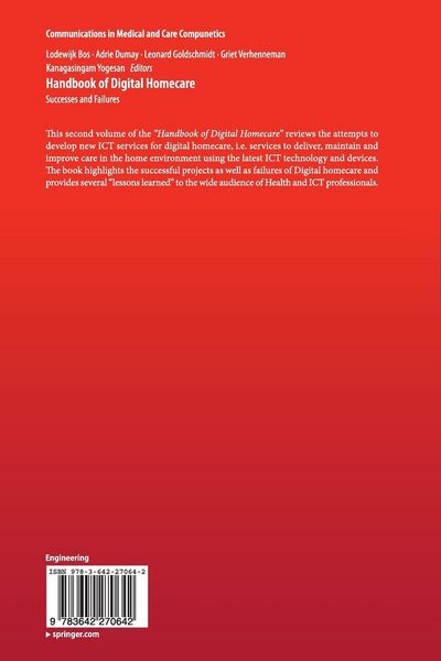 Produktbild: Handbook of Digital Homecare
