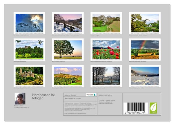 Produktbild: Nordhessen ist fotogen (Wandkalender 2026 DIN A4 quer), CALVENDO Monatskalender