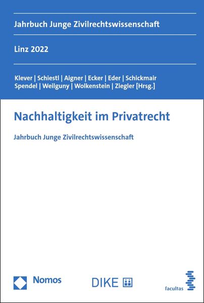 Produktbild: Nachhaltigkeit im Privatrecht