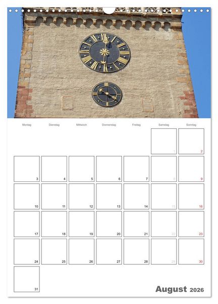 Produktbild: Historische Uhren (Wandkalender 2026 DIN A3 hoch), CALVENDO Monatskalender