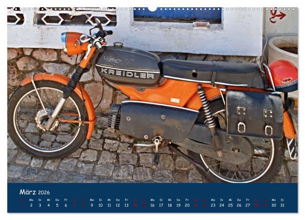Produktbild: Vintage Mopeds (Wandkalender 2026 DIN A2 quer), CALVENDO Monatskalender