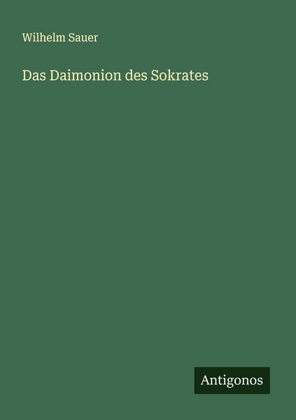 Produktbild: Das Daimonion des Sokrates