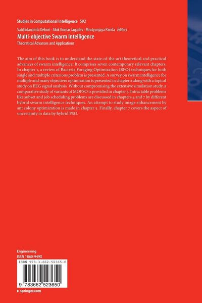 Produktbild: Multi-objective Swarm Intelligence