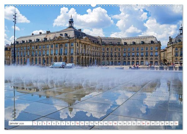 Produktbild: D&eacute;couvrir la r&eacute;gion Nouvelle-Aquitaine (Calendrier mural 2026 DIN A2 vertical), CALVENDO calendrier mensuel