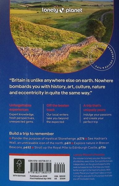 Produktbild: Lonely Planet Great Britain