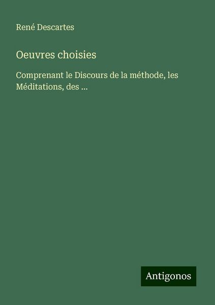 Oeuvres choisies
