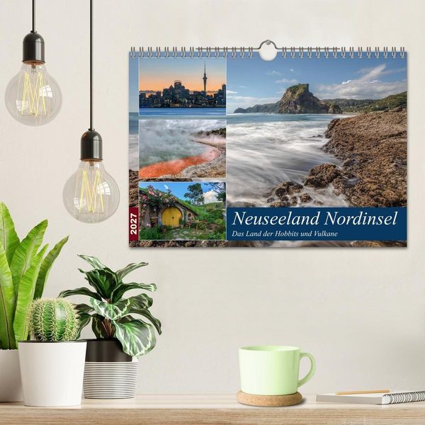 Produktbild: Neuseeland Nordinsel - Das Land der Hobbits und Vulkane (Wandkalender 2027 DIN A4 quer), CALVENDO Monatskalender