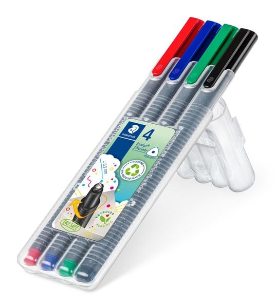 Produktbild: STAEDTLER triplus fineliner 334 Fineliner, 4er Set, 334 SB4