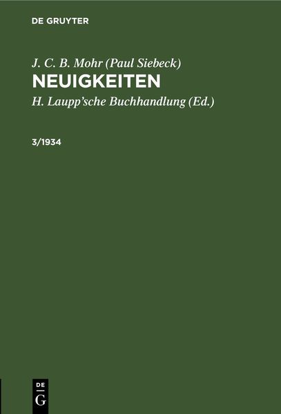 Produktbild: Neuigkeiten. 3/1934